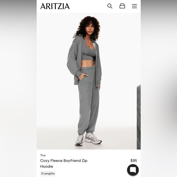 TNA Cozy Fleece Boyfriend Zip Hoodie - Picture 7 of 10